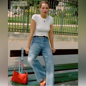 J crew Rouje X J.Crew Marin high-rise flare jean